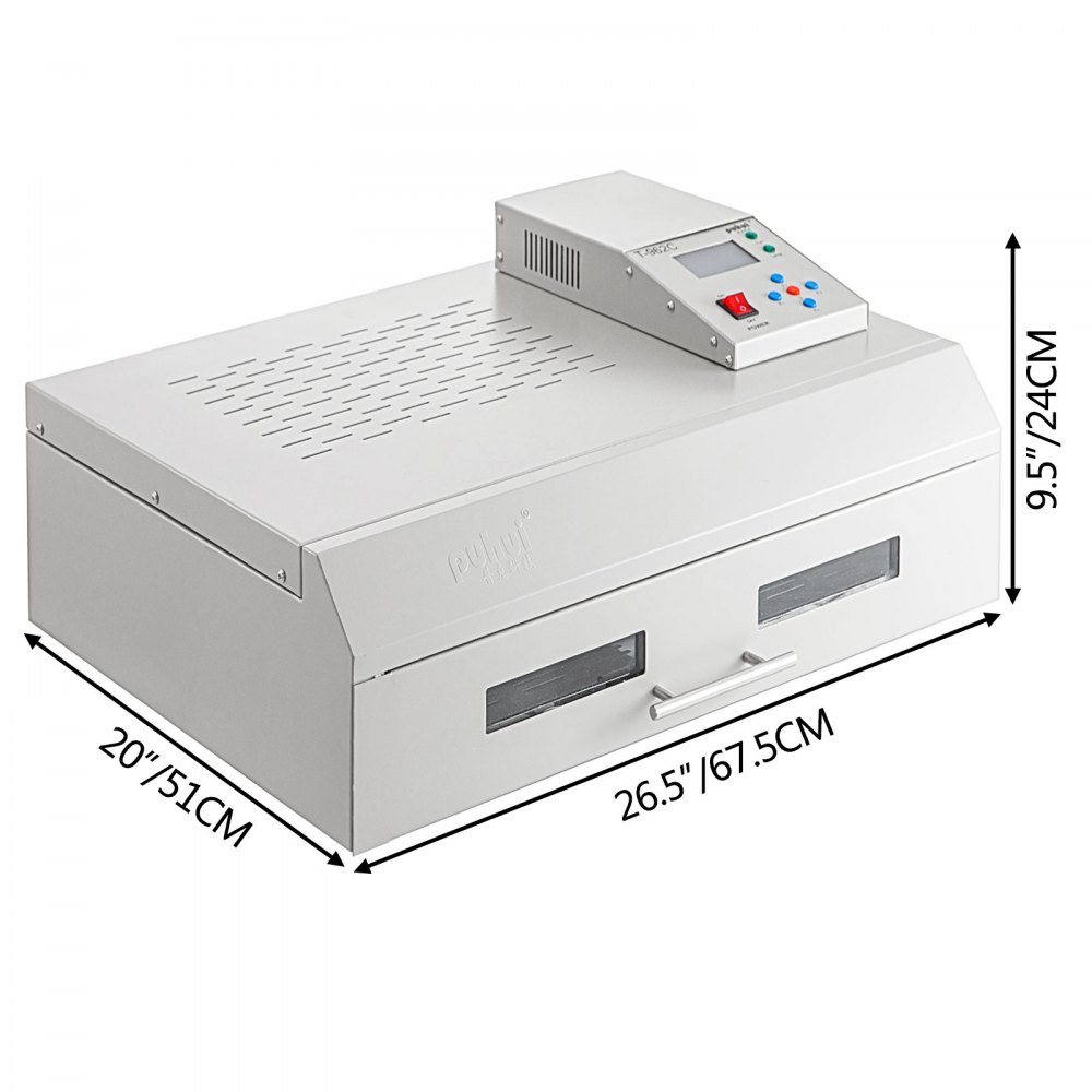 Reflow Oven Reflow Soldering Machine, T962c Smd Bga Infrared Ic Heater 400x600mm