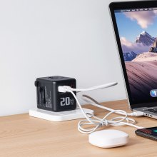 Universal Travel Adapter International 5 in 1 USB AC Wall Charger Power Plug