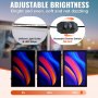 adjustable brightness VEVOR led poster frame with uniform light guide, led strips, and rotatable dimmer.