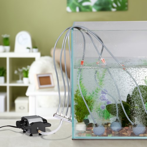 thumbnail interactive-video image 1 of DIY Pond Aeration 1/2 HP Fish Pond Aerator Kit W/ 100' Hose & 2 Diffusers 1 Year Warranty 1 of 2