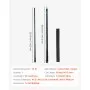VEVOR Pool Cue, 1 Piece Jump Break Cue, 58 inch & 19.5 oz Break Cues Pool Stick, Breaks Stick with Carbon Fiber Shaft & Maple Cues Butt, Heavy Hitter Breaks Jump Billiard Cue for Adult, Home, Office