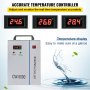 VEVOR Cooler CW5000DG Enfriador de agua industrial, CW-5000, 0.75HP, 3.17gpm Blanco