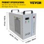 220V Industrial Water Chiller for Single 130/150W CO2 Laser Tube
