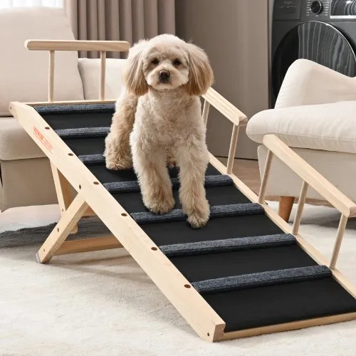 Dog Ramp For Couch Adjustable Pet Ramp Foldable Non-Slip For