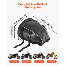 VEVOR Motorcycle Tail Bag Motorbike Rear Seat Bag Luggage Storage Backpack 10 L