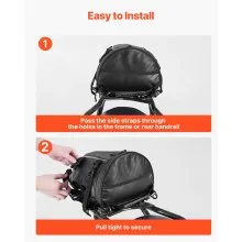 VEVOR Motorcycle Tail Bag Motorbike Rear Seat Bag Luggage Storage Backpack 10 L