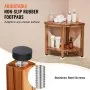 VEVOR Corner Teak Shower Bench, 18.5" Height 15.5" Radius, 100% Teak Wood Corner Shower Beach, Mold-resistant, 500 LBS with Storage Shelf, Shower Stool for Inside & Outside Shower, for Bathroom
