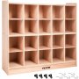 VEVOR Cubby Tray Storage Cabinet 20 Section Cubby Storage Shelf 4x5 Home Daycare