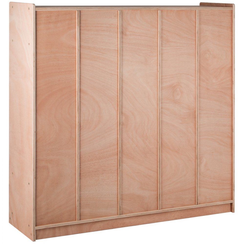 VEVOR Cubby Mobile Tray Storage Cabinet, 8-Compartment Cubby Storage Shelf, Cubby Storage Cabinet 3-shelf, Classroom Cubbies, Classroom Furniture for Home, Daycare and Preschool, Natural