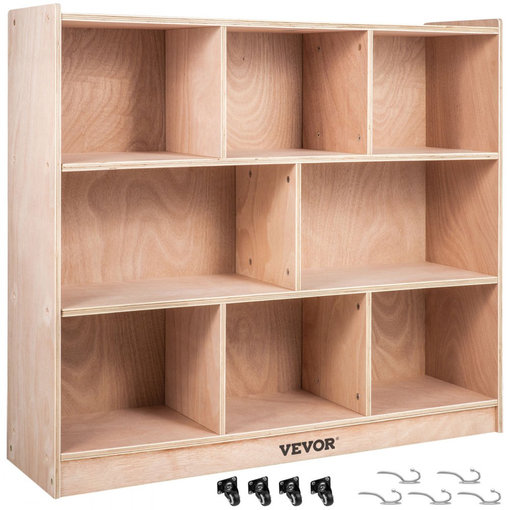 Birch Wood Storage Shelf, 2 Tier In The USA