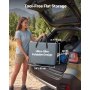 VEVOR Folding Camping Storage Cabinet, Outdoor Portable Aluminum Lightweight Table, Quick Set-up Compact Kitchen Cook Station, with 3 Shelves and Carry Bag, for Picnic, BBQ, Camping, RV Traveling