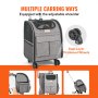 VEVOR Cat Carrier with Wheels Rolling Pet Carrier with Handle 18 lbs Grey