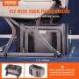VEVOR Cat Carrier with Wheels Airline Approved Rolling Pet Carrier 25 lbs Grey