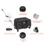 VEVOR Cat Carrier with Wheels, Rolling Pet Carrier with Telescopic Handle and Shoulder Strap, Dog Carrier with Wheels for Pets under 15.9 kg, with 1 Folding Bowl, Black