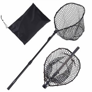 VEVOR Fishing Net, Foldable Landing Nets with Telescopic Handle, Portable  Lightweight and Stronger 6063 Aluminum Fish Gear, Soft Silicone Fish-Friendly  Mesh, for Kayak, Boat, Bank, Pond, Gifts for Men | VEVOR US
