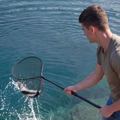 aluminum adjustable fishing net Landing with Telescoping Pole, Deep Netting with Small Mesh Hole, Full Extended to 35.4 Inches : Sports & Outdoors Take your angling adventure to the next level with the Promar Protec Trout Landing Net VEVOR Foldable Fishing Net With