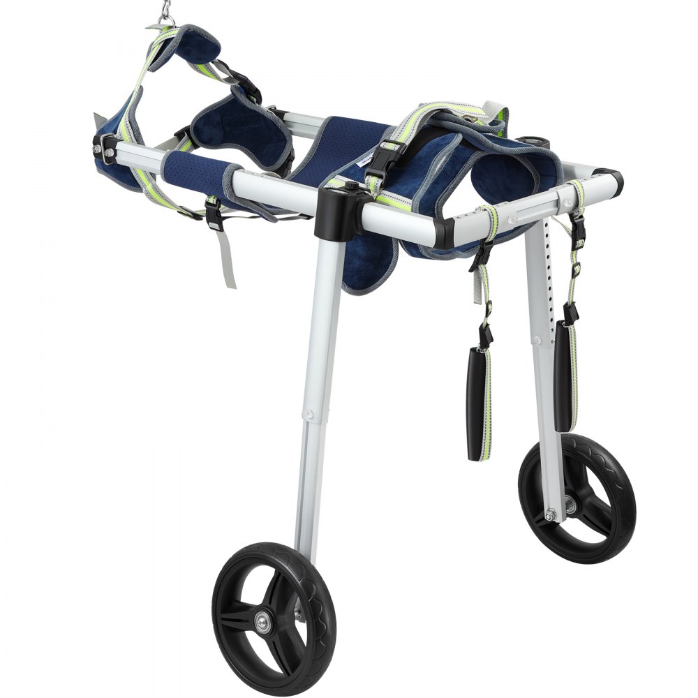 VEVOR 2 Wheels Dog Wheelchair for Back Legs, Pet Wheelchair Lightweight & Adjustable Assisting in Healing,  Dog Cart/Wheelchair for Injured, Disabled, Paralysis, Hind Limb Weak Pet(L)