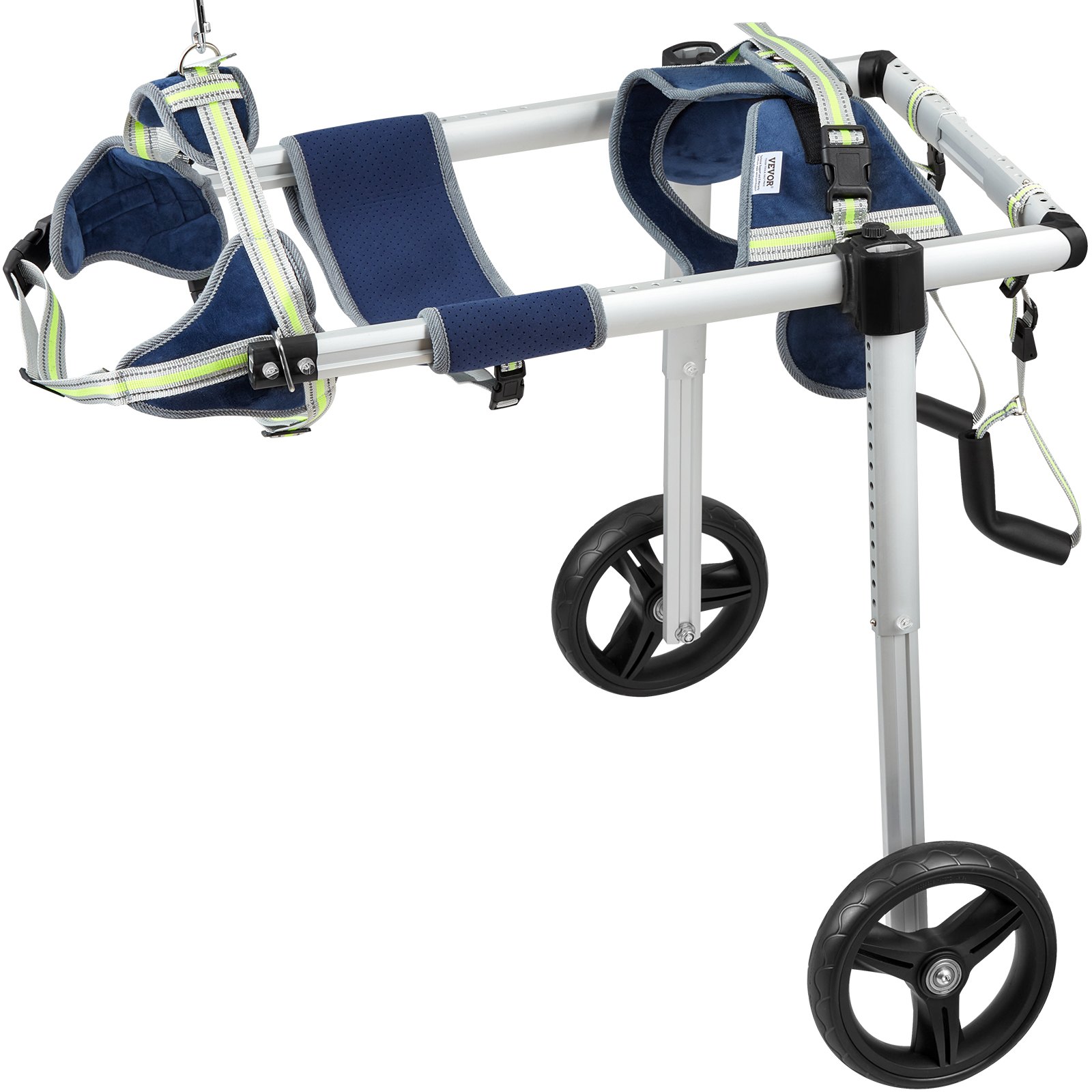VEVOR 2 Wheels Dog Wheelchair for Back Legs, Pet Wheelchair Lightweight & Adjustable Assisting in Healing,  Dog Cart/Wheelchair for Injured, Disabled, Paralysis, Hind Limb Weak Pet(L)