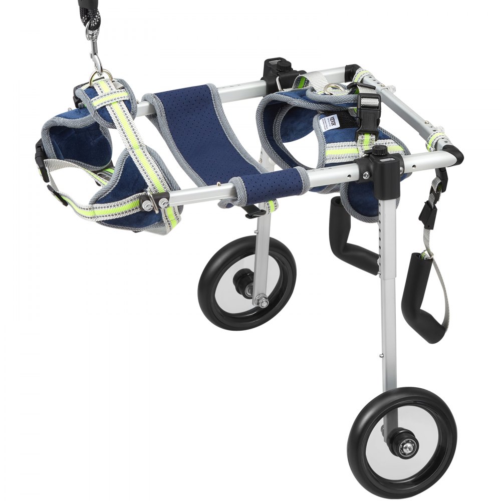 VEVOR 2 Wheels Dog Wheelchair for Back Legs, Pet Wheelchair Lightweight & Adjustable Assisting in Healing,  Dog Cart/Wheelchair for Injured, Disabled, Paralysis, Hind Limb Weak Pet(XS)