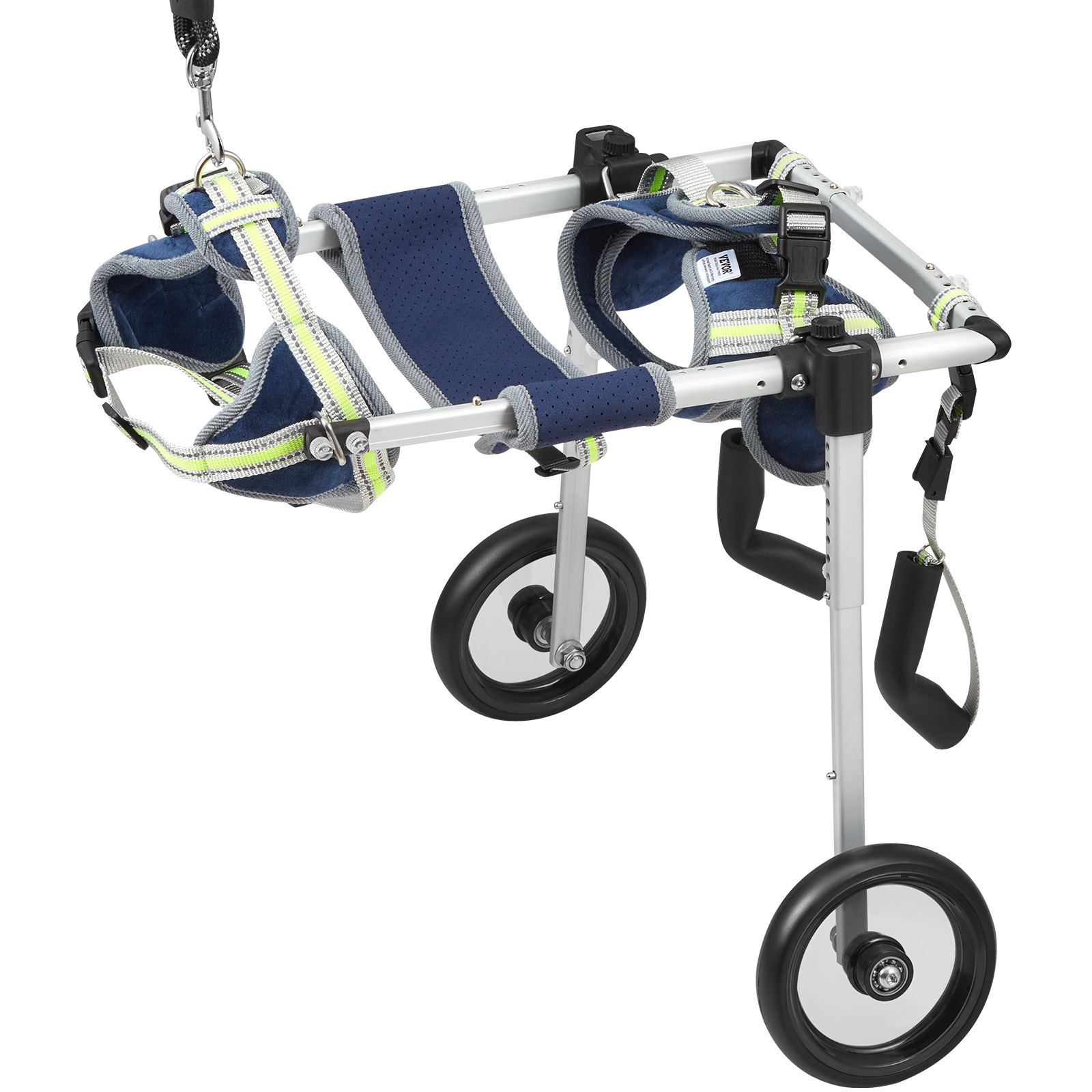 VEVOR 2 Wheels Dog Wheelchair for Back Legs, Pet Wheelchair Lightweight & Adjustable Assisting in Healing,  Dog Cart/Wheelchair for Injured, Disabled, Paralysis, Hind Limb Weak Pet(XS)