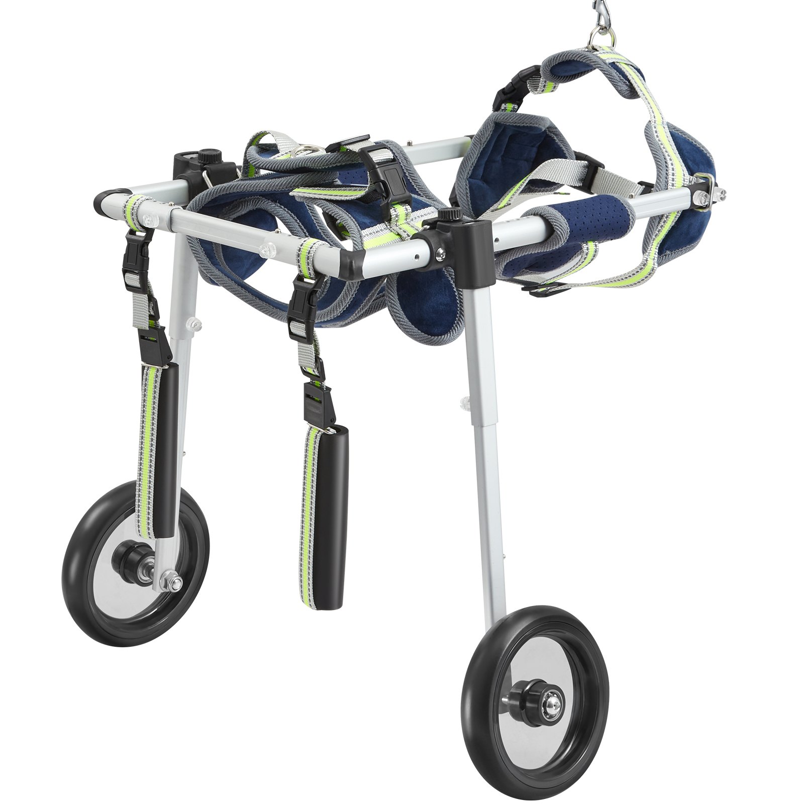 VEVOR 2 Wheels Dog Wheelchair for Back Legs, Pet Wheelchair Lightweight & Adjustable Assisting in Healing,  Dog Cart/Wheelchair for Injured, Disabled, Paralysis, Hind Limb Weak Pet(XS)