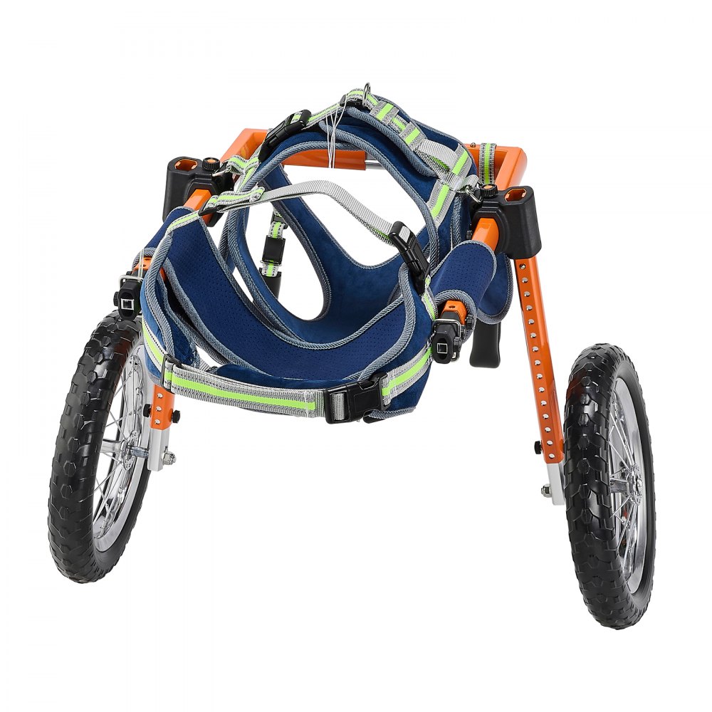 VEVOR Dog Wheelchair for Back Legs, Lightweight 2 Wheels Pet Wheelchair, Height, Width & Length Adjustable, Dog Cart with Shock-Absorbing Wheels, for Injured, Disabled Dogs 21.7-39.9 kg, Large