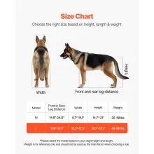 VEVOR Dog Wheelchair for Back Legs, Lightweight 2 Wheels Pet Wheelchair, Height, Width & Length Adjustable, Dog Cart with Shock-Absorbing Wheels, for Injured, Disabled Dogs 48-88 lbs, Large