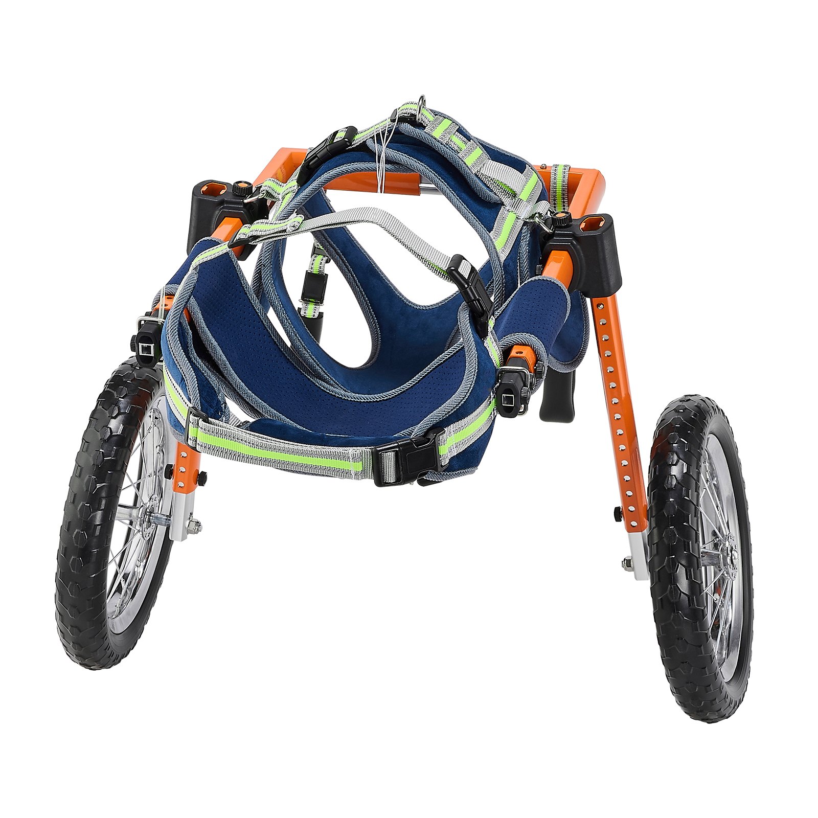 VEVOR Dog Wheelchair for Back Legs, Lightweight 2 Wheels Pet Wheelchair, Height, Width & Length Adjustable, Dog Cart with Shock-Absorbing Wheels, for Injured, Disabled Dogs 48-88 lbs, Large