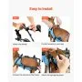 VEVOR Dog Wheelchair for Back Legs, Adjustable 2 Wheels Pet Wheelchair, Lightweight  Dog Cart with Shock-Absorbing Wheels, Mobility Support Wheel Chair for Disabled Injured Dogs up to 10kg , X-Small