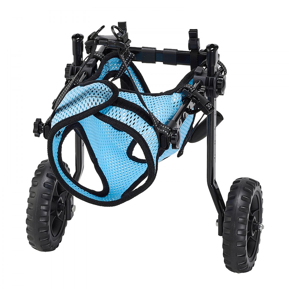 VEVOR Dog Wheelchair for Back Legs, Adjustable 2 Wheels Pet Wheelchair, Lightweight  Dog Cart with Shock-Absorbing Wheels, Mobility Support Wheel Chair for Disabled Injured Dogs up to 22lbs, Small