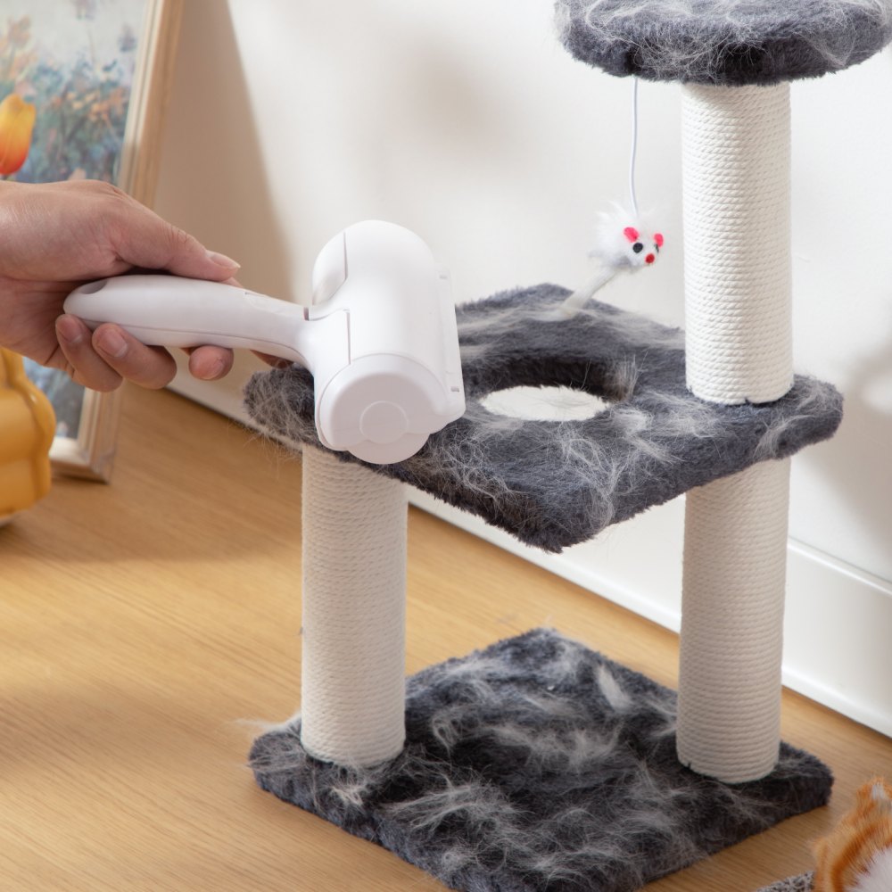 VEVOR Pet Hair Remover Roller, Reusable Dual-sided Lint Roller Tool, Dog and Cat Efficient Hair Cleaning Remover, for Home, Furniture, Car, Couch, Carpet, Seat, Bedding, Floor, Sofa, White