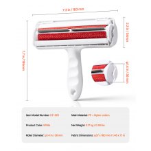 Pet Hair Remover Roller Reusable Dual-sided Lint Roller for Furniture Carpet