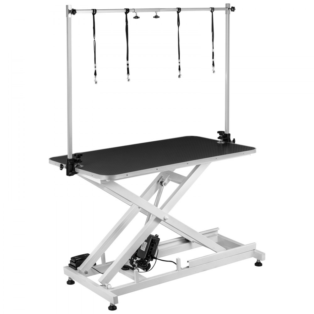 Electric Lifting Pet Dog Grooming Table Black Drying Shower Height Adjustable
