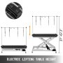 Electric Lifting Pet Dog Grooming Table Black Drying Shower Height Adjustable