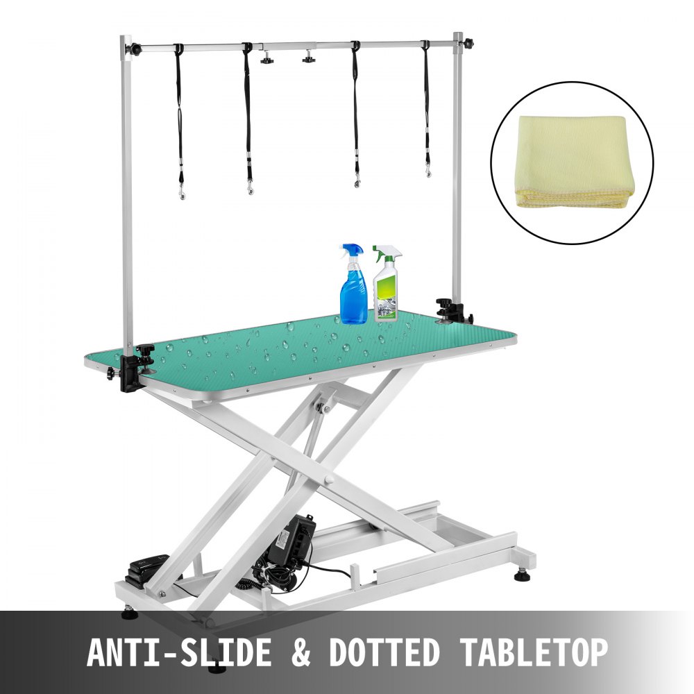 Electric Lifting Pet Dog Grooming Table 440Lbs rubber and plastic Heavy Duty