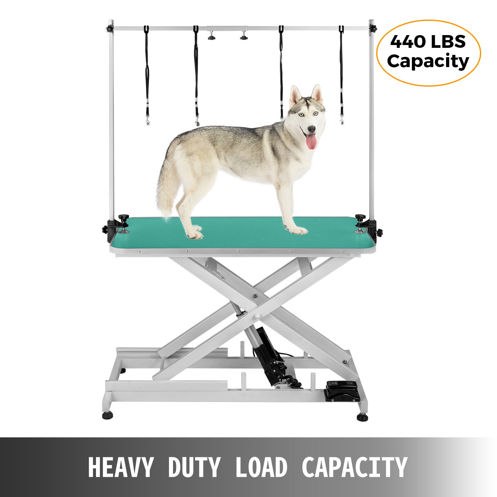 Electric Lifting Pet Dog Grooming Table 440Lbs rubber and plastic Heavy Duty