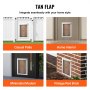 VEVOR Pet Door Replacement Flap 26.04 x 41.28 cm Compatible with VEVOR Pet Door