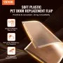 VEVOR Pet Door Replacement Flap, Compatible with VEVOR Flap Pet Doors, Measures 5.25" x 8.13" Longer Lasting, Weather-proof, Thickened PVC Dog Door Replacement Flap with Long Magnetic Strip (Small)