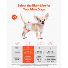 VEVOR Disposable Male Dog Diapers Super Absorbent Male Dog Wraps XS 144 Count