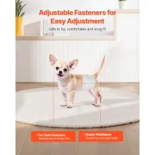 VEVOR Disposable Male Dog Diapers Super Absorbent Male Dog Wraps XS 144 Count
