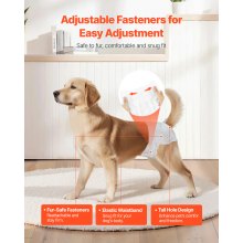 Pañales desechables VEVOR para perros, súper absorbentes, talla M, 144 unidades