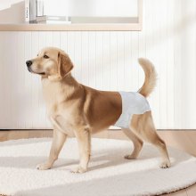 Pañales desechables VEVOR para perros, súper absorbentes, talla M, 144 unidades