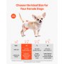 VEVOR Disposable Dog Diapers Super Absorbent Female Dog Diaper XS Size 144 Count