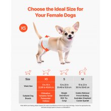 Pañales desechables para perros VEVOR, súper absorbentes, talla XS, 144 unidades