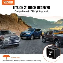 VEVOR Hitch Step for 2" Receiver Universal Trailer Tow Rear Bumper Guard Steel