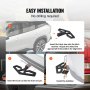 VEVOR Hitch Step para receptor de 2" Universal Trailer Tow Protetor de para-choque traseiro Aço