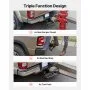 VEVOR Hitch Step for 2 Inch Receiver, Universal Rear Bumper Guard Protector with 350 LBS Load Capacity, Wide & Non-Slip Tow Hitch Step with Pin Kit and Stabilizer, Fit for Truck, SUV, Pickup, Trailer