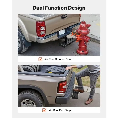CLAMBER Hitch Step For 2 Inch Receiver - Heavy Duty Rear Bumper Guard With Anti Slip 944506