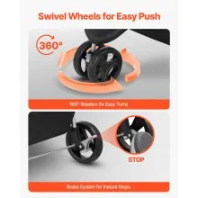 Pet Stroller Foldable 3 Wheels Dog Stroller with Brake up to 35lbs Travel Camp