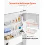 Over The Toilet Storage Cabinet for Bathroom with Adjustable Shelf White 67.4" H